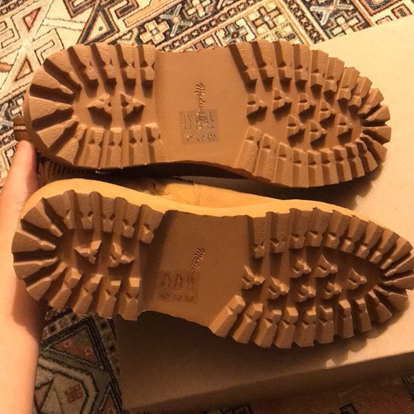 NIB Madewell Henry lugsole suede boots size 8.5 - Picture 4 of 8